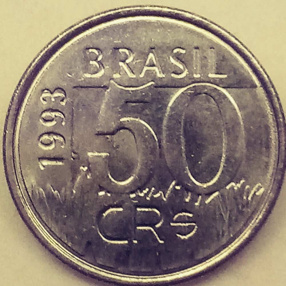 Contagem Numism Tica Moeda Cruzeiros Reais On A Pintada